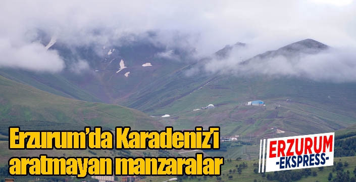 Erzurum’da Karadeniz’i aratmayan manzaralar