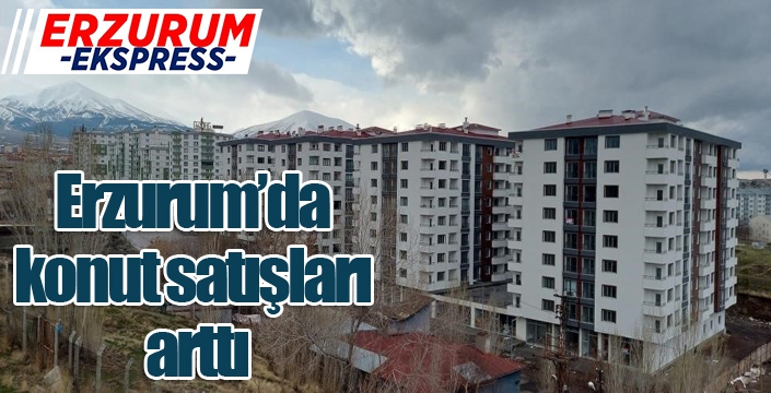 Erzurum’da konut satışları arttı