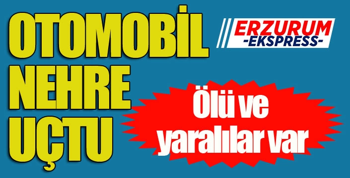 Erzurum'da otomobil nehre uçtu... Ölü ve yaralılar var...
