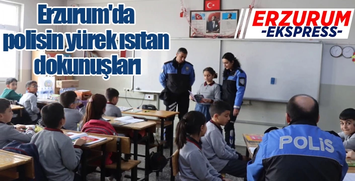 Erzurum'da polisin yürek ısıtan dokunuşları