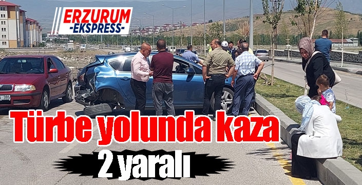 Erzurum’da trafik kazası: 2 yaralı