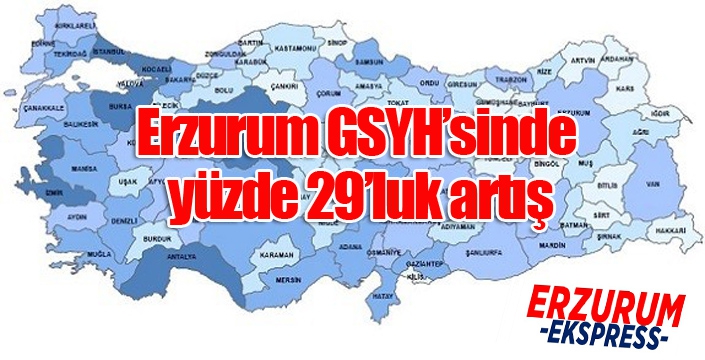 Erzurum GSYH’sinde yüzde 29’luk artış