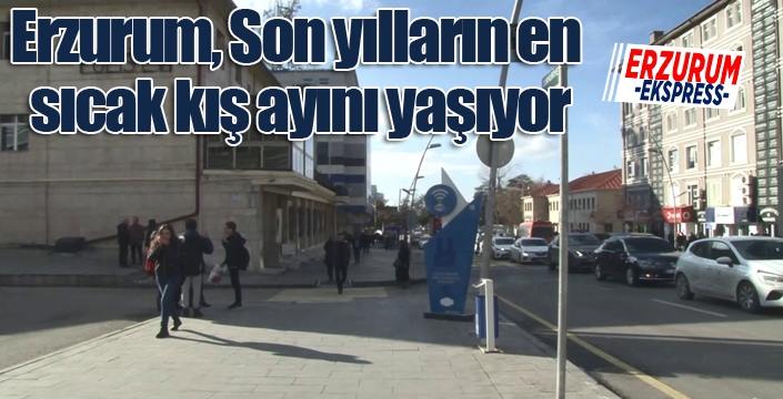 Erzurum, son yılların en sıcak ocak ayını geçiriyor