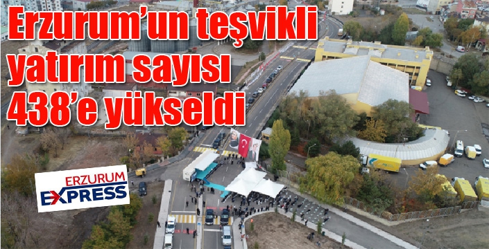 Erzurum’un teşvikli yatırım sayısı 438’e yükseldi