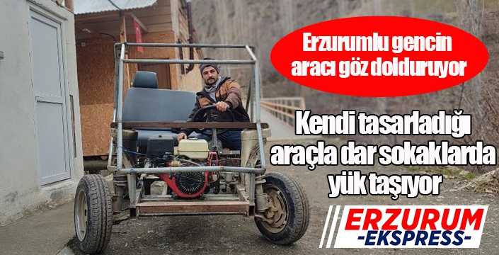 Erzurumlu gencin aracı göz dolduruyor