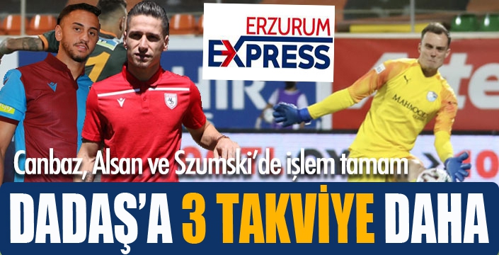 Erzurumspor'a 3 takviye daha...