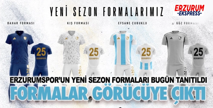 Erzurumspor'un yeni sezon formaları tanıtıldı