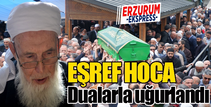 Eşref Hocaefendi dualarla uğurlandı