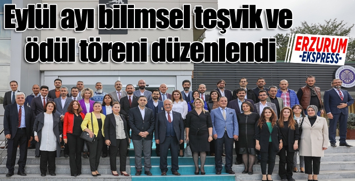 Eylül ayı bilimsel teşvik ve ödül töreni düzenlendi