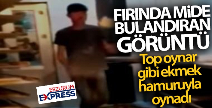 Fırında mide bulandıran görüntü