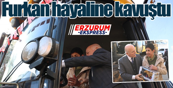 Furkan hayaline kavuştu