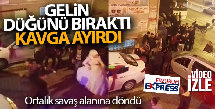 Gelin düğünü bıraktı kavga ayırdı