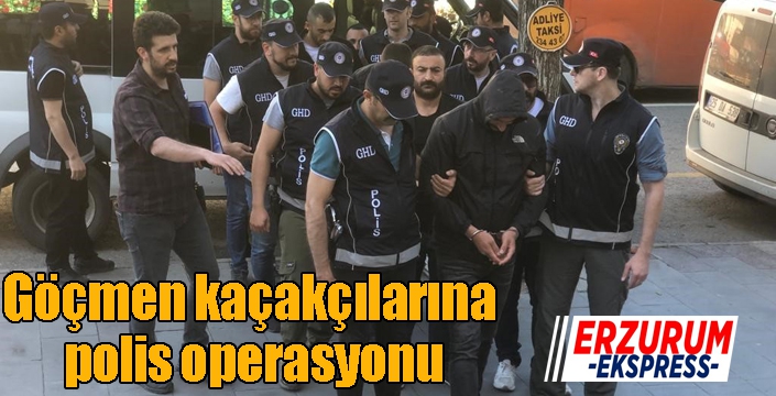 Göçmen kaçakçılarına polis operasyonu