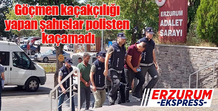 Göçmen kaçakçılığı yapan şahıslar polisten kaçamadı