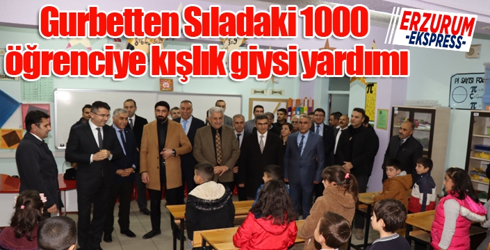 Gurbetten Sıladaki 1000 öğrenciye kışlık giysi yardımı