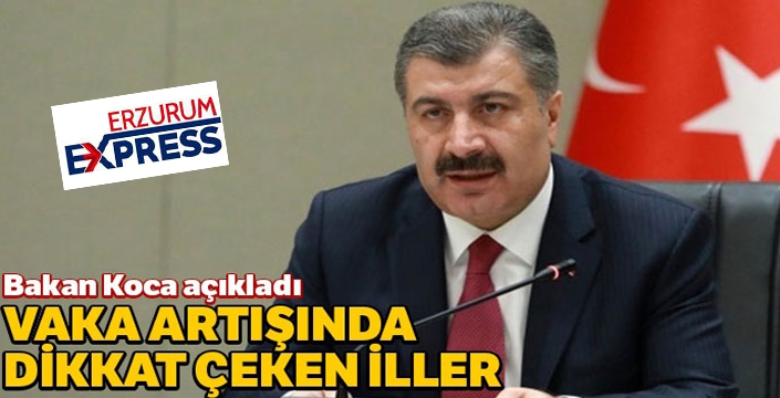 Haftalık vaka sayısı en çok artış ve azalış gösteren iller açıklandı!