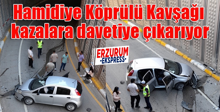 Hamidiye Köprülü Kavşağı kazalara davetiye çıkarıyor