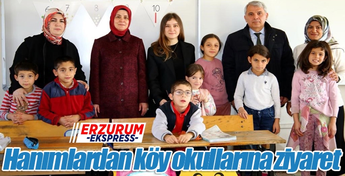 Hanımlardan köy okullarına ziyaret