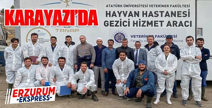 Hayvan hastanesi gezici hizmet aracı Karayazı’da