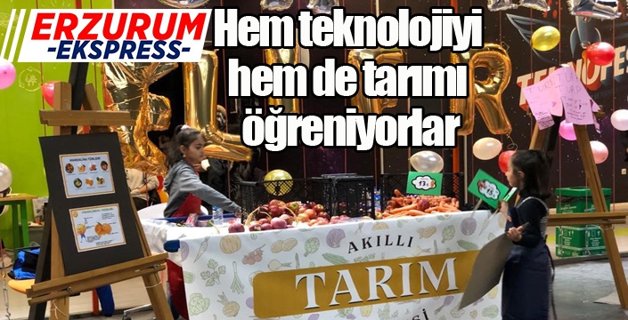 Hem teknolojiyi hem de tarımı öğreniyorlar