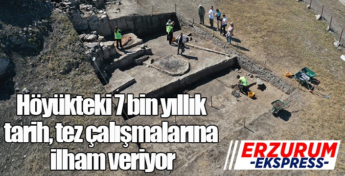 Höyükteki 7 bin yıllık tarih, tez çalışmalarına ilham veriyor