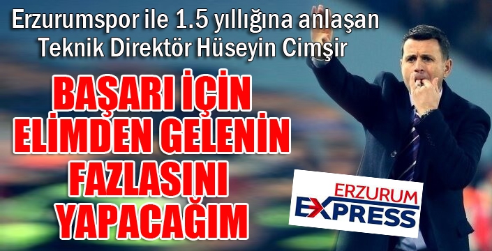 Hüseyin Cimşir'den ilk açıklama geldi...