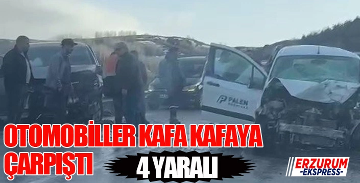 İspir’de trafik kazası: 4 yaralı