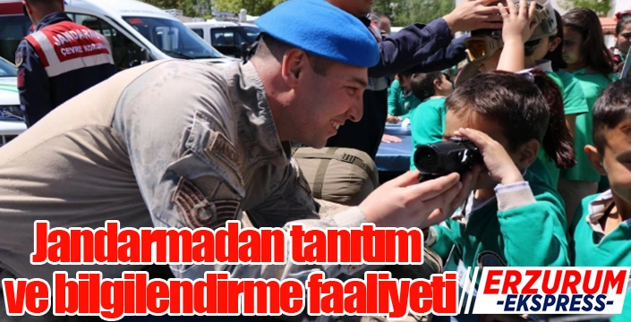 Jandarmadan tanıtım ve bilgilendirme faaliyeti...
