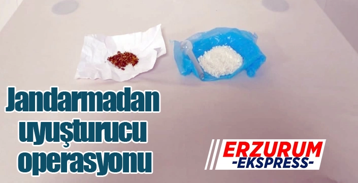 Jandarmadan uyuşturucu operasyonu