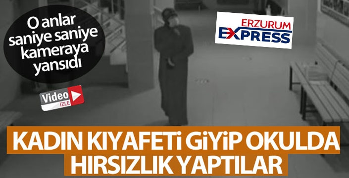 Kadın kıyafeti giyip hırsızlık yaparken yakayı ele verdiler