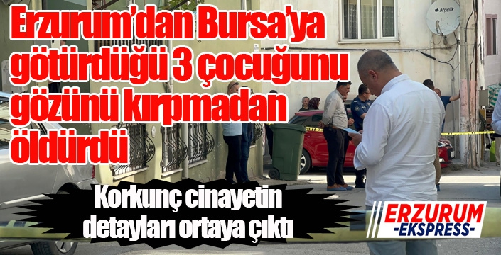 Kahvaltı yaptıkları sırada 3 çocuğunu öldürdü...