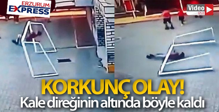 Kale direğinin altında böyle kaldı