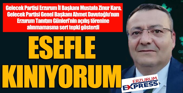 Kara: Esefle kınıyorum...