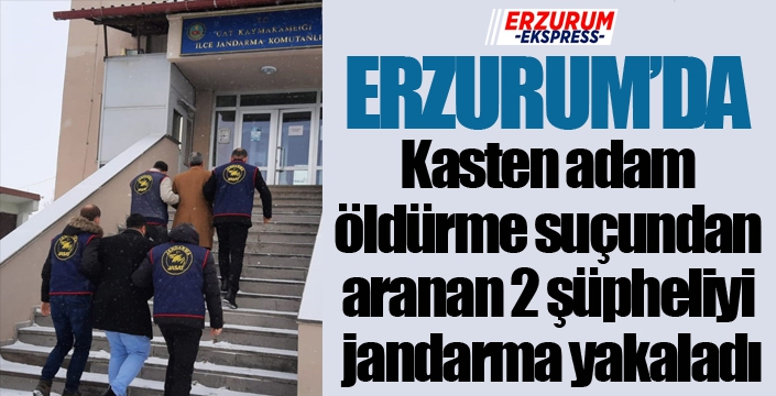 Kasten adam öldürme suçundan aranan 2 şüpheliyi jandarma yakaladı