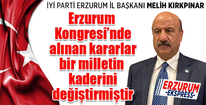 Kırkpınar'dan 23 Temmuz mesajı...