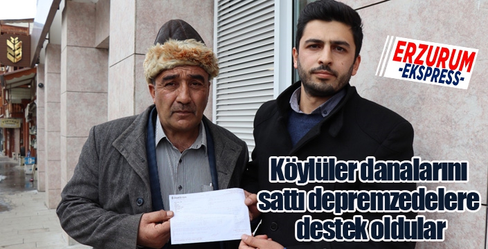 Köylüler danalarını sattı depremzedelere destek oldular