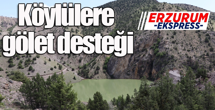Köylülere gölet desteği
