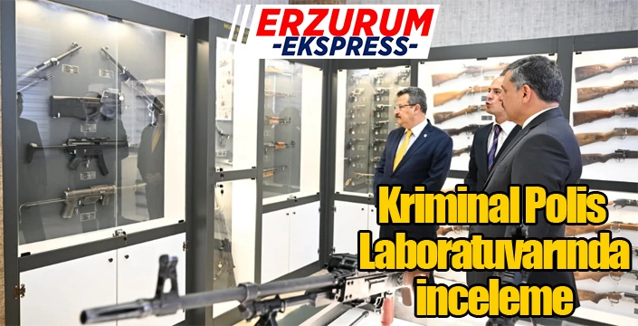 Kriminal Polis Laboratuvarında inceleme...