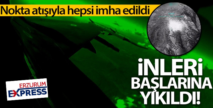 Kuzey Irak'a düzenlenen hava harekatında teröristlere ait 40'a yakın hedef imha edildi