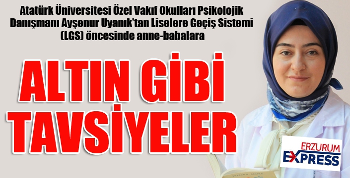 LGS öncesinde altın tavsiyeler