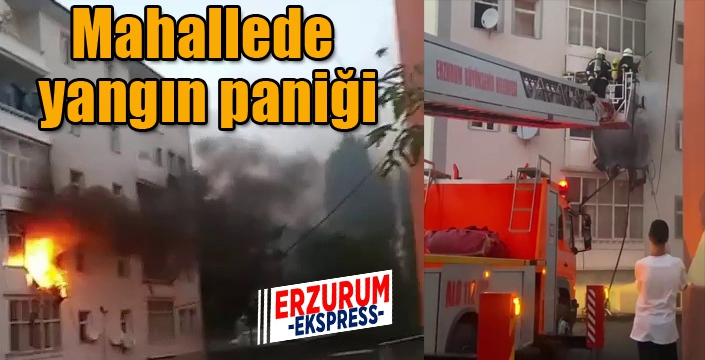 Mahallede yangın paniği