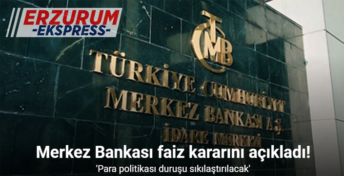 Merkez Bankası faizi yüzde 45’te sabit tuttu