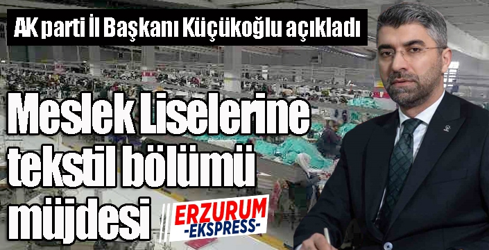 Meslek Liselerine tekstil bölümü açılsın talebi