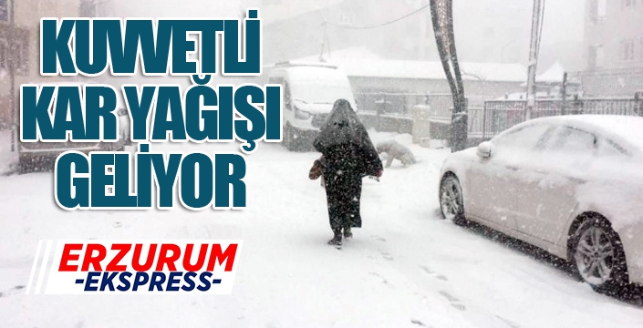 Meteorolojiden kuvvetli kar yağışı uyarısı