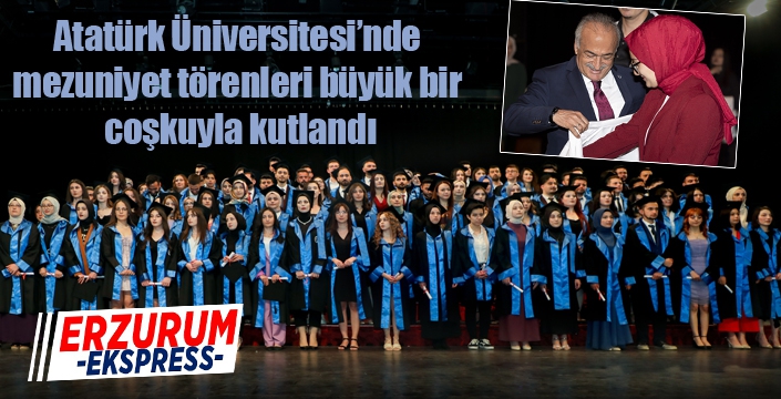 Mezuniyet törenleri büyük bir coşkuyla kutlandı