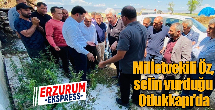 Milletvekili Öz, selin vurduğu Otlukkapı’da