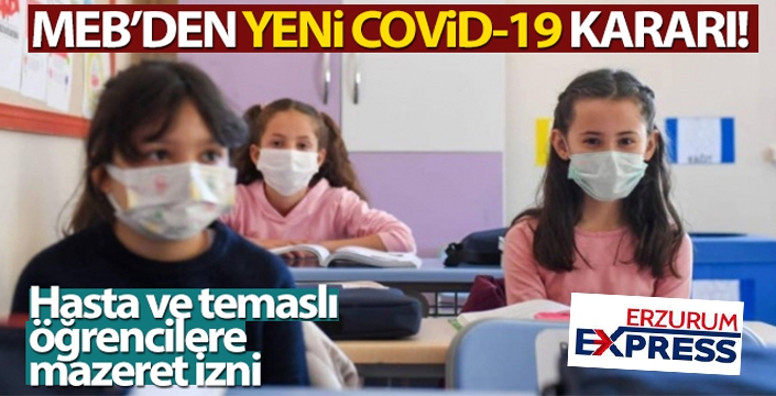 Milli Eğitim Bakanlığı'ndan yeni COVID-19 kararı