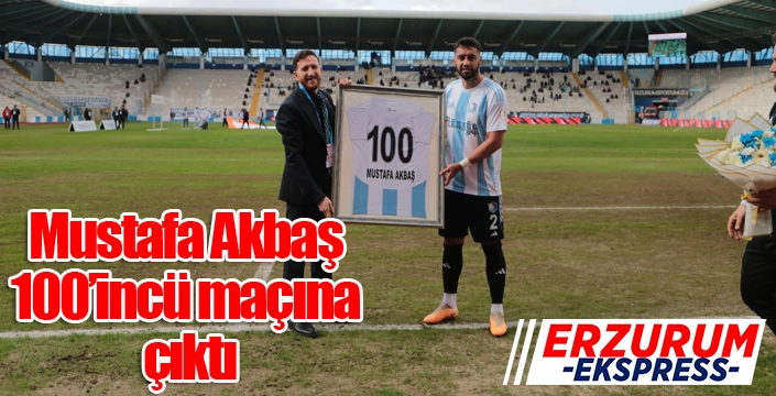 Mustafa Akbaş 100’incü maçına çıktı