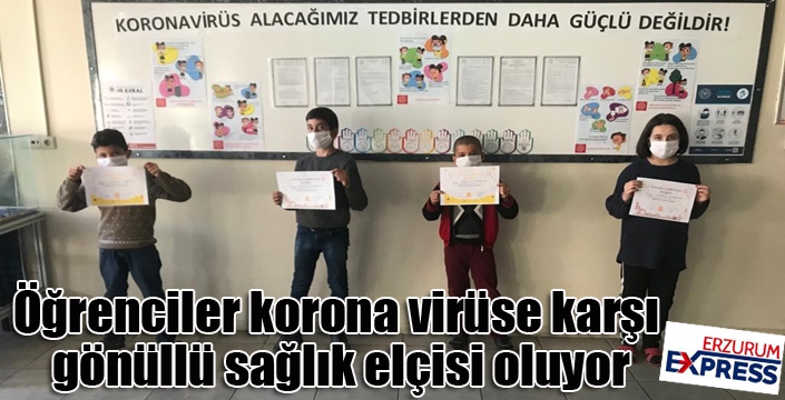 Öğrenciler korona virüse karşı gönüllü sağlık elçisi oluyor