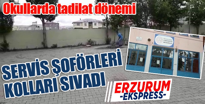 Okul müdürü istedi servis şoförleri yaptı